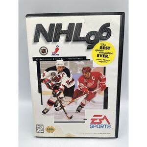 NHL Hockey 96 (Sega Genesis, 1995) Complete ~ Tested & Working
